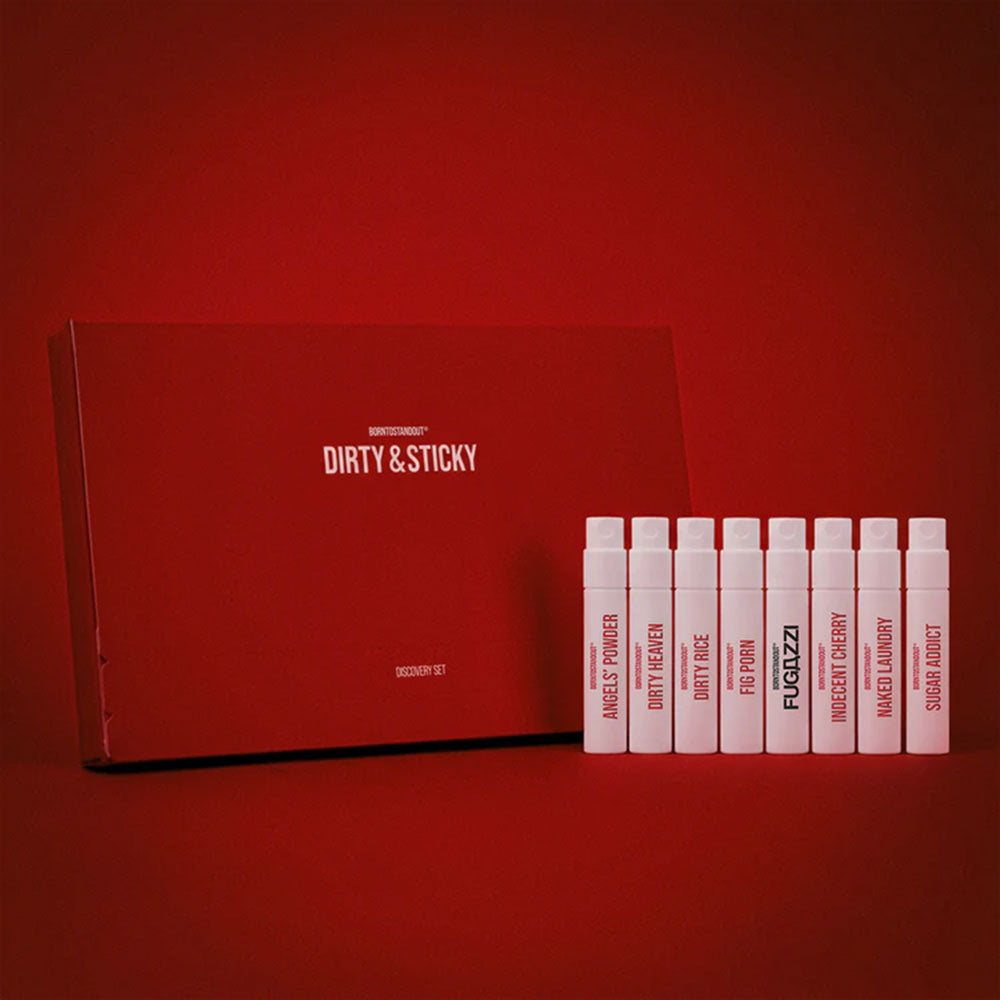 Borntostandout Discovery Set Dirty & Sticky – Eau de Parfum von Florian Gallo, Daphne Bugey, Frank Voelkl, Nathalie Lorson