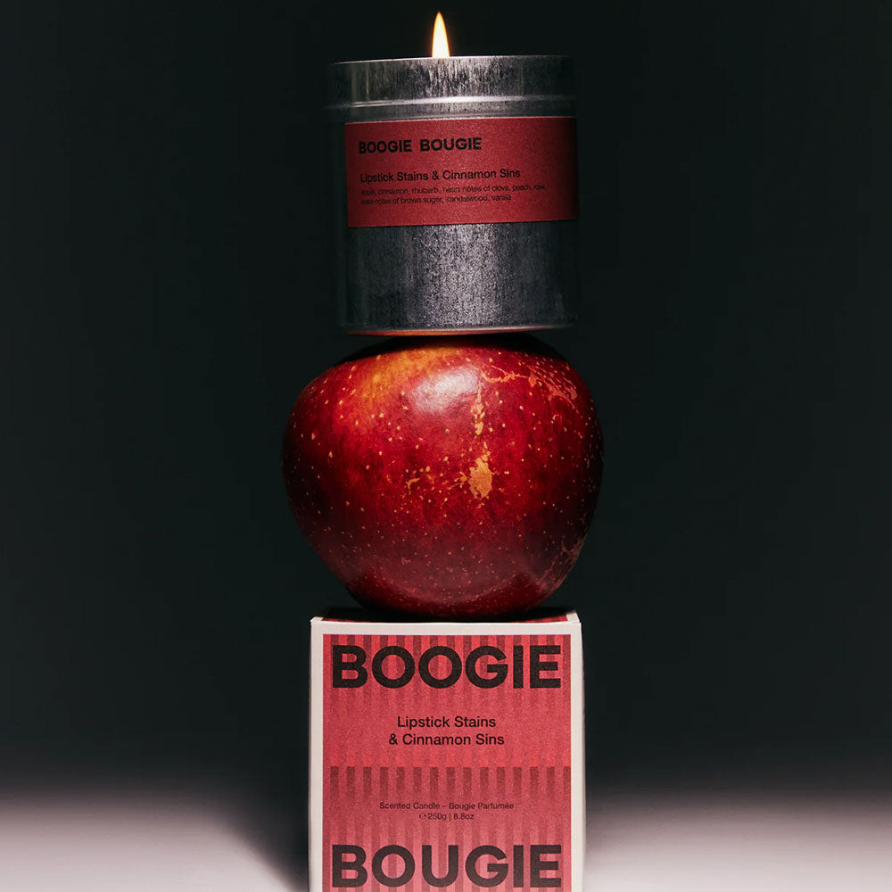 Boogie Bougie Lipstick Stains & Cinnamon Sins – Limited Soy Candle