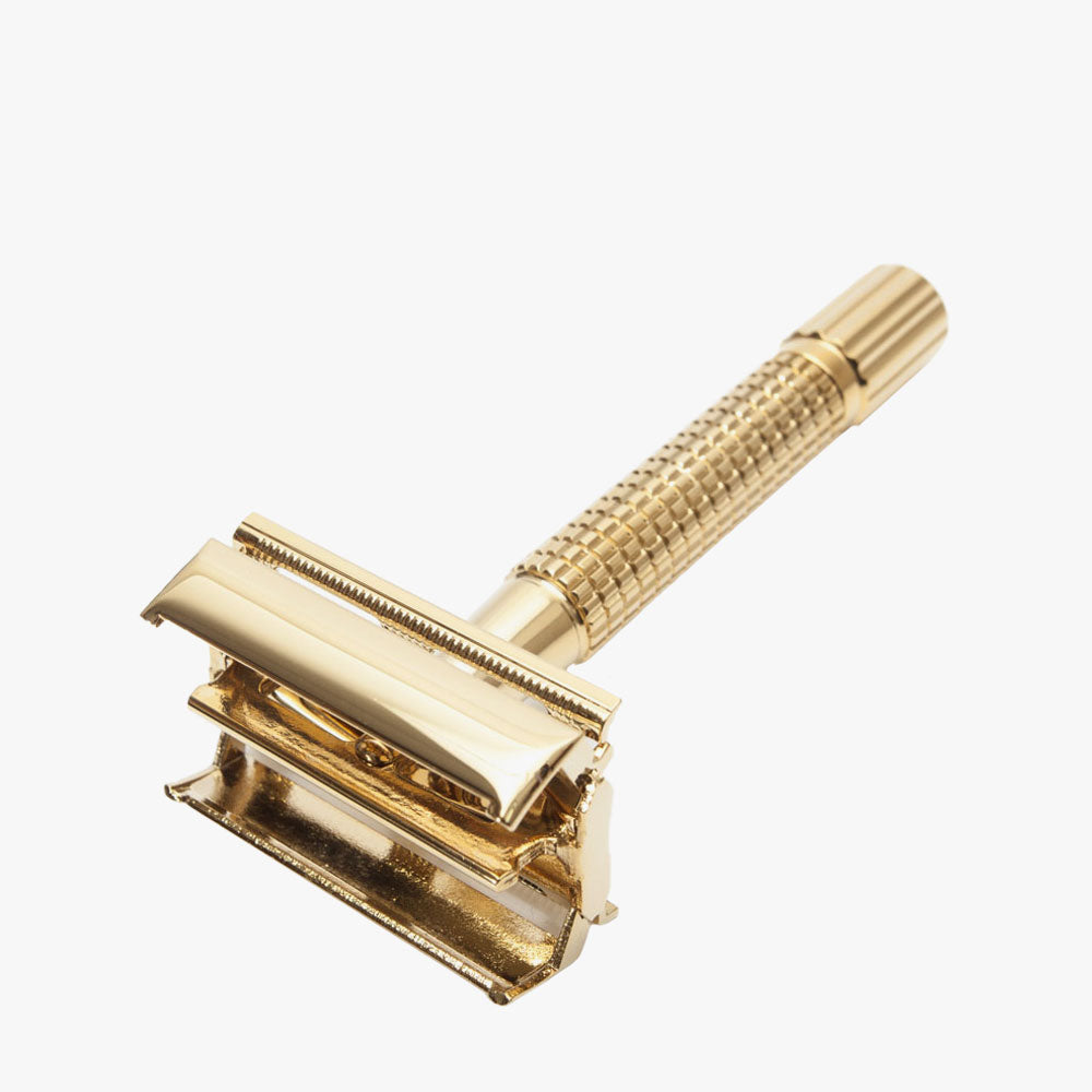 Giesen Forsthoff - Timor Butterfly razor with 18K gold plating, 100 mm