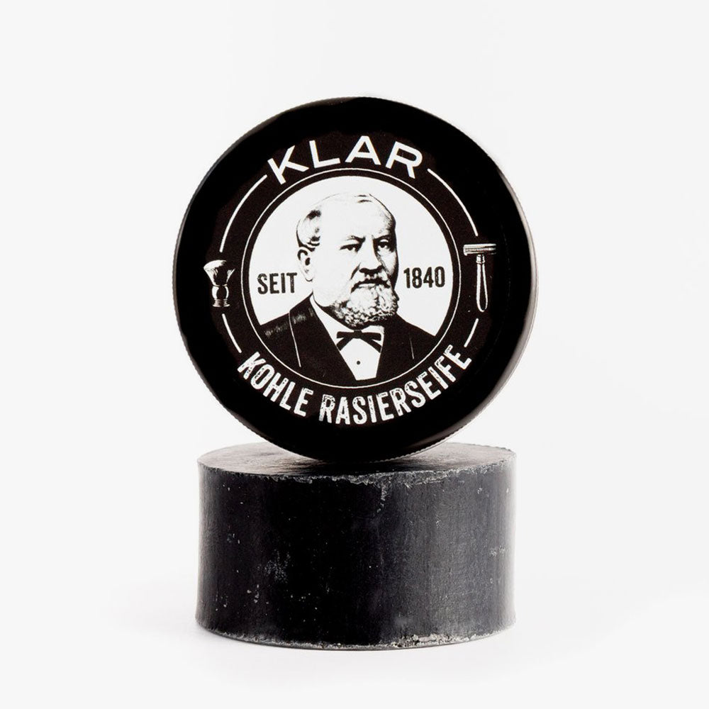 Klar Seifen Kohle Rasierseife (palmölfrei)