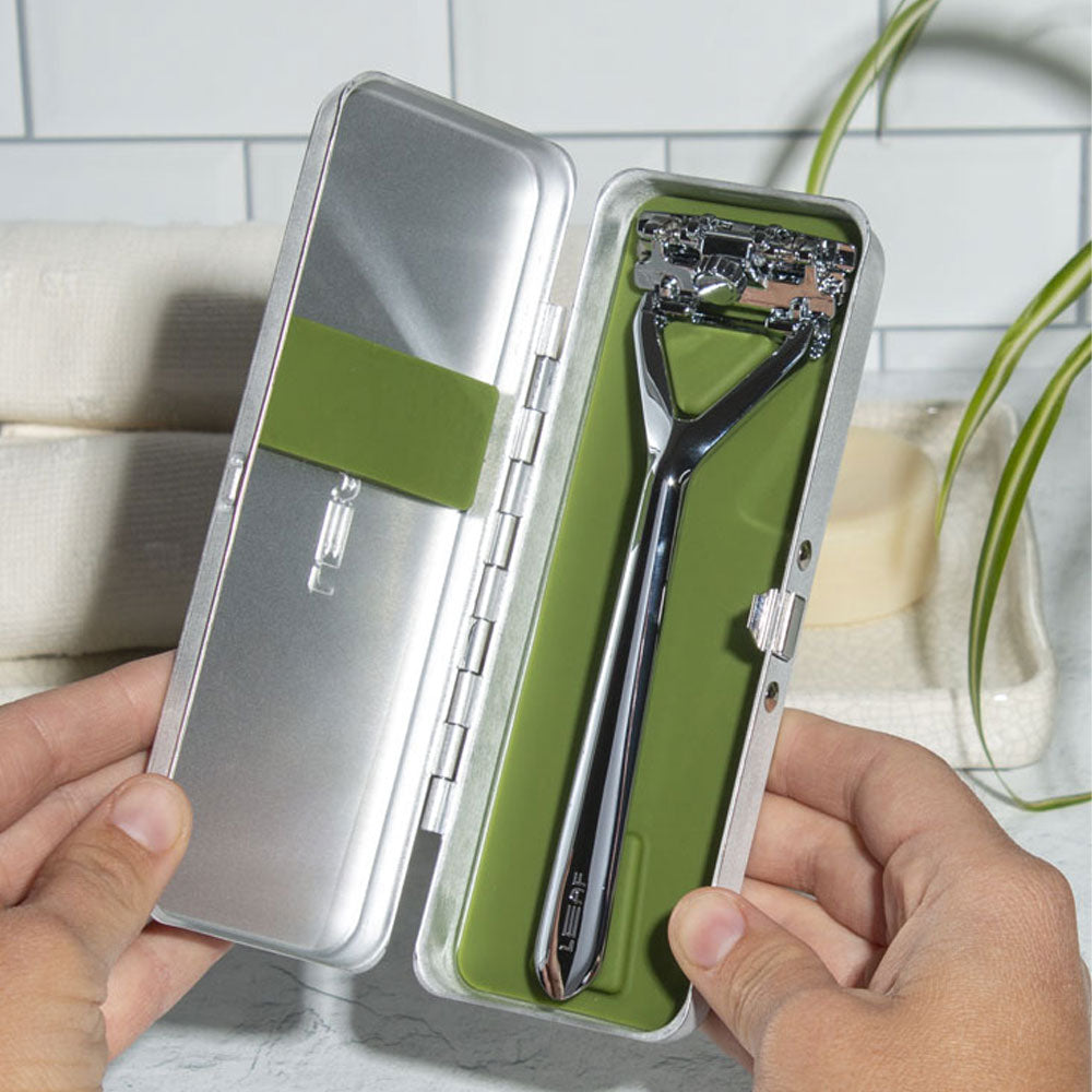 Leaf Shave The Leaf Travel Case – Silver