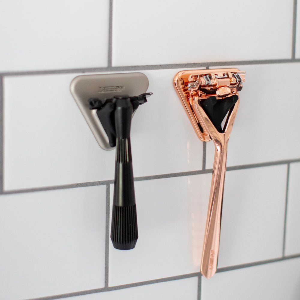 Leaf Shave Leaf & Twig Shower Holder – Silver