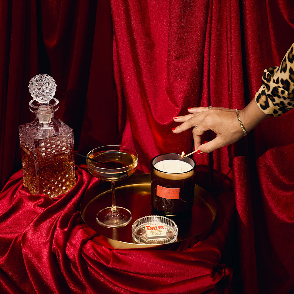 P.F. Candle Co. Hi-Fi Line: Smoked Cherry – Soy Candle Large