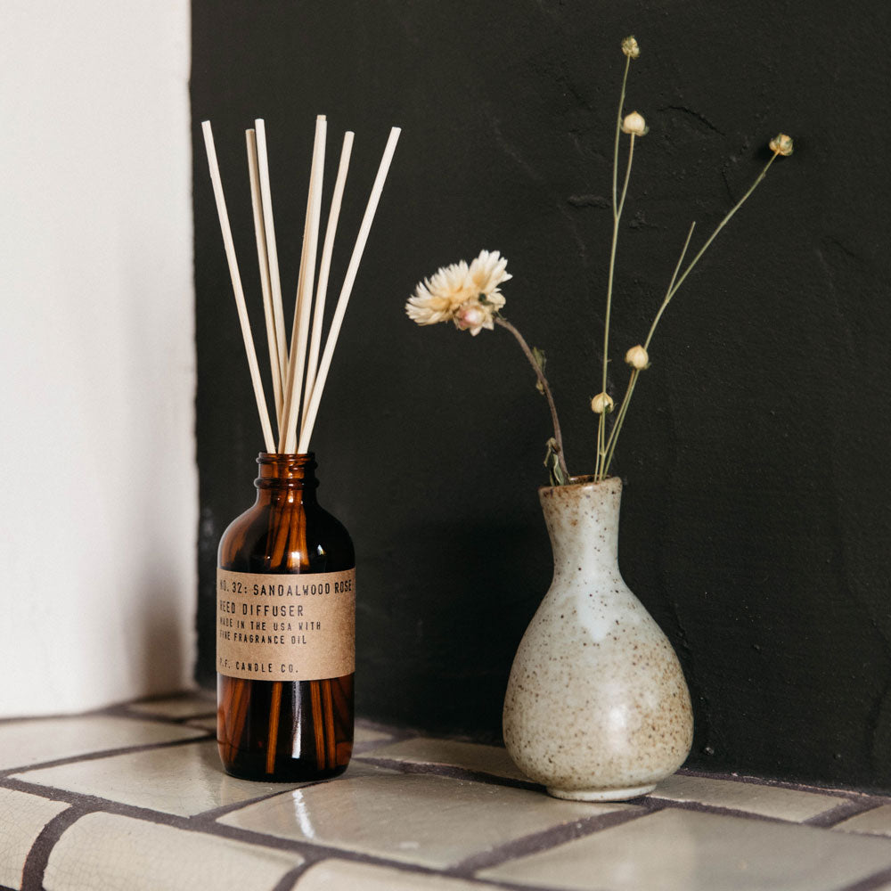 P.F. Candle Co. Sandalwood Rose – Reed Diffuser