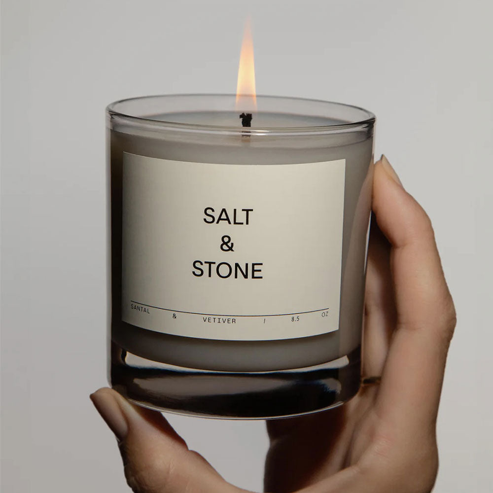 Salt & Stone Candle – Santal & Vetiver