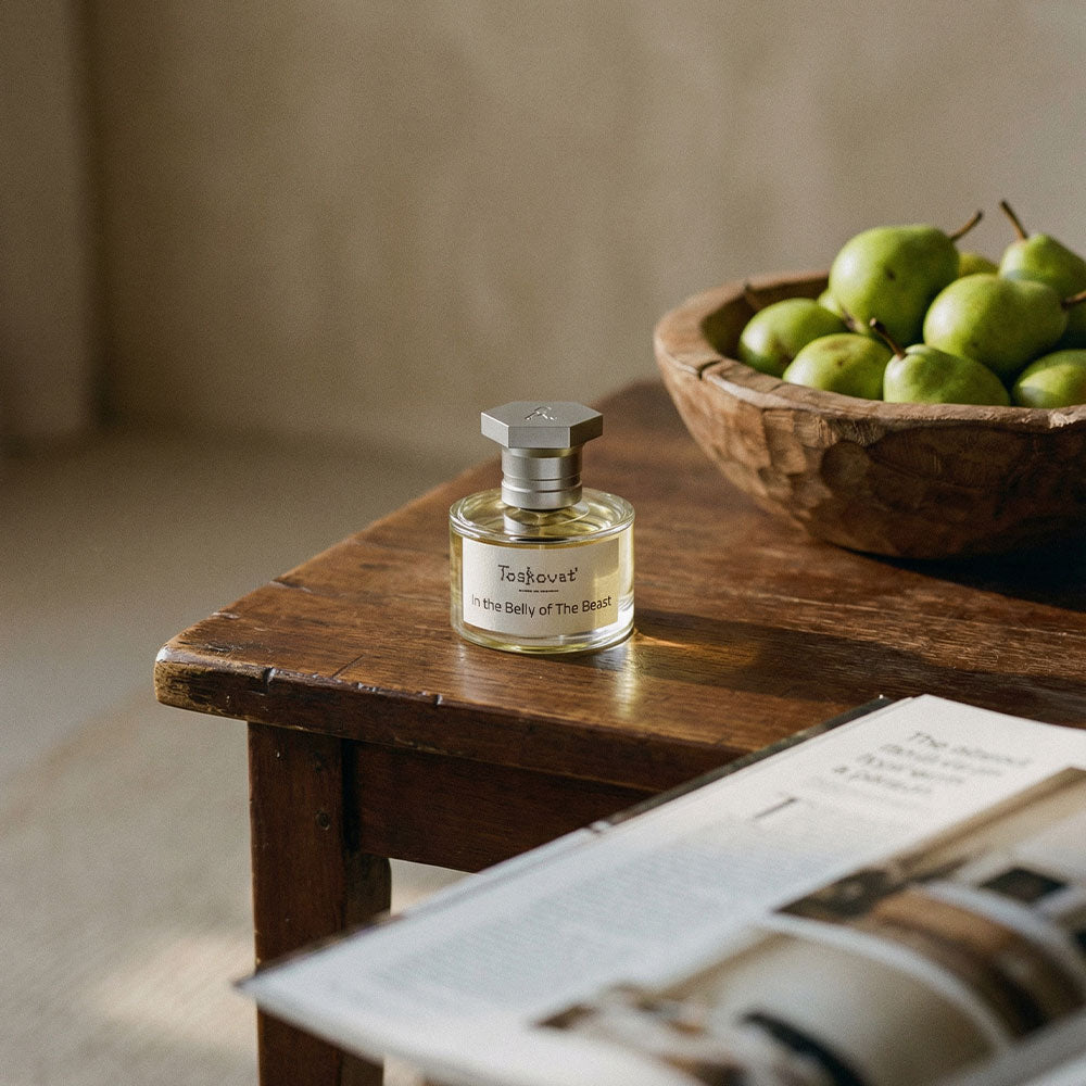 Toskovat In The Belly of The Beast – Extrait de Parfum – 60ml von David-Lev Jipa Slivinschi in der Duftnote Holzig, Gourmand, Rauchig