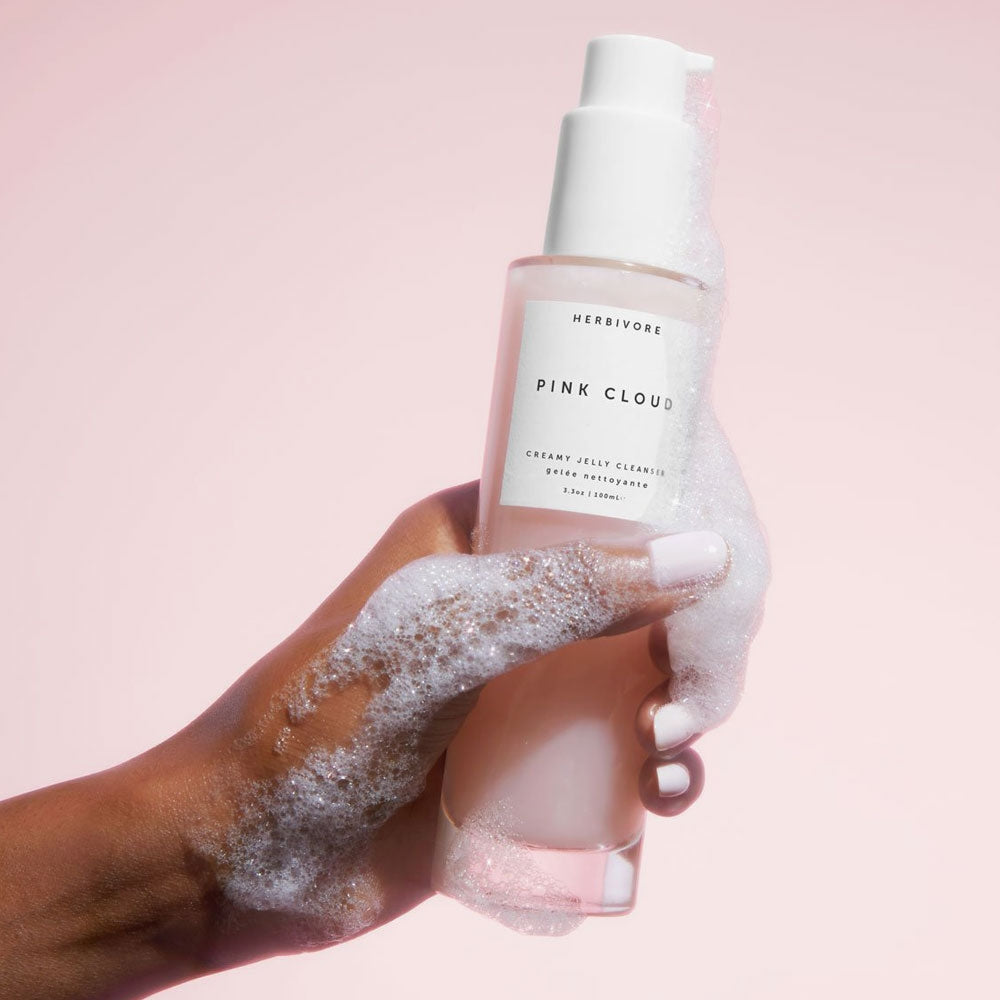 Herbivore Botanicals Pink Cloud Rosewater + Tremella Creamy Jelly Cleanser