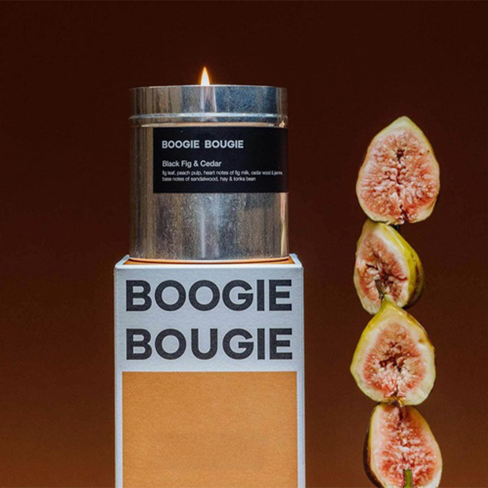 Boogie Bougie Black Fig & Cedar – Soy Candle