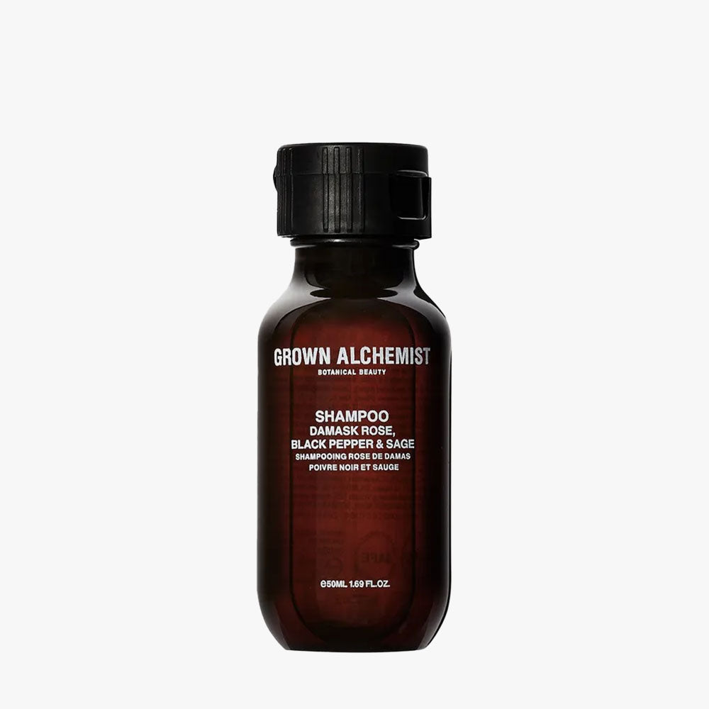 Shampoo – Damask Rose, Black Pepper & Sage – 50ml
