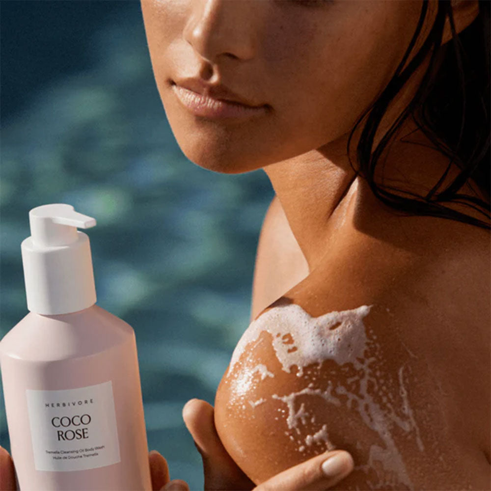 Herbivore Botanicals Coco Rose Tremella Cleansing Oil Body Wash