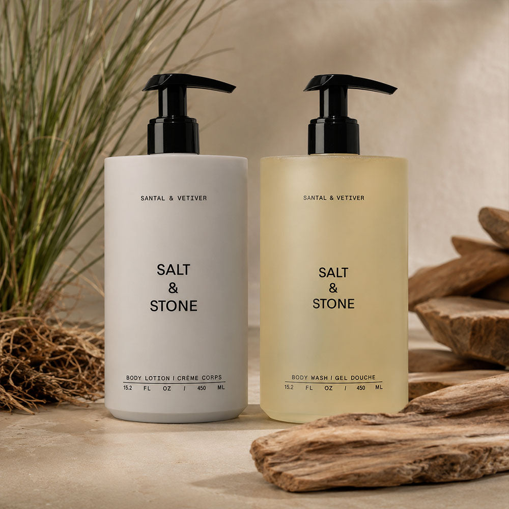 Salt & Stone Body Duo – Santal & Vetiver